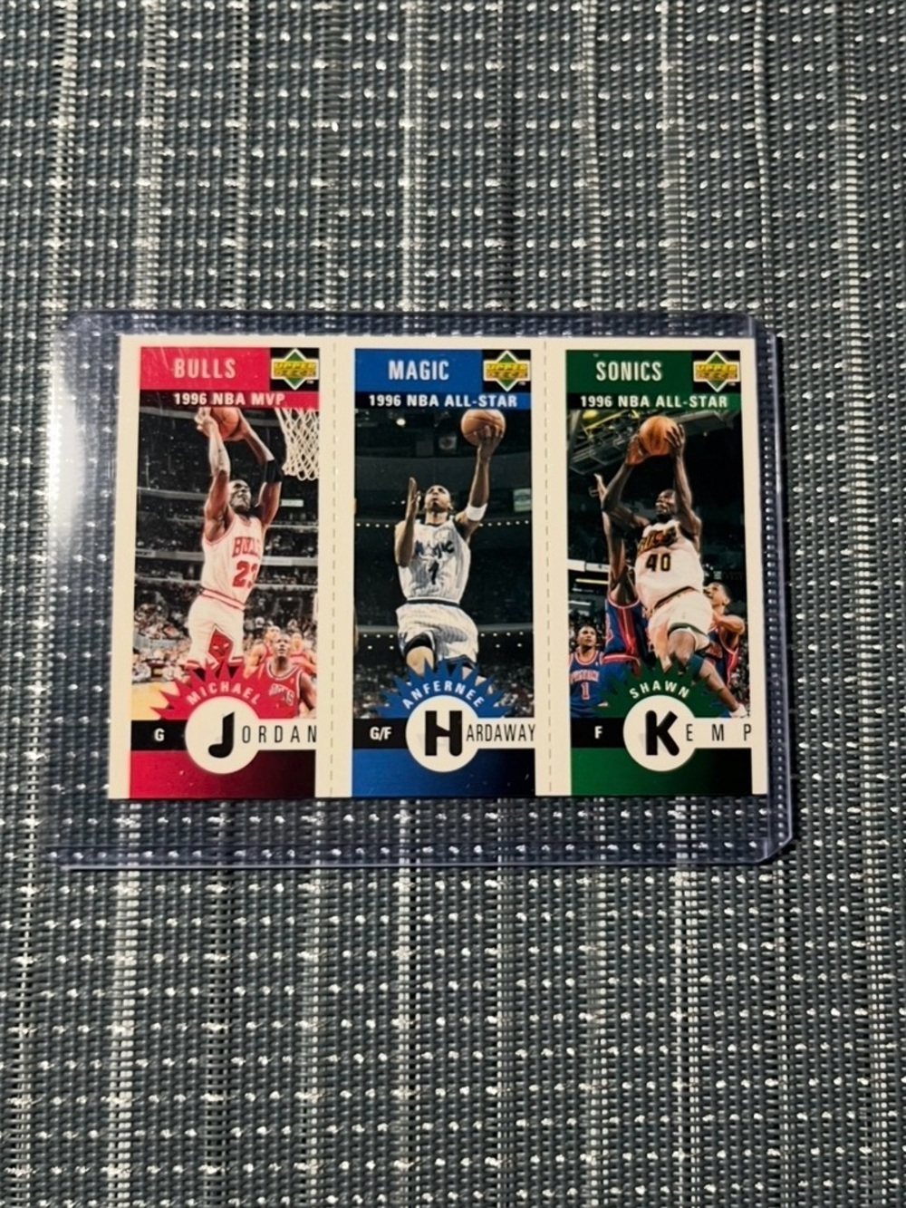 🏀 1996-1997 Upper Deck Collector's Choice Mini-Card Jordan, Hardaway & Kemp